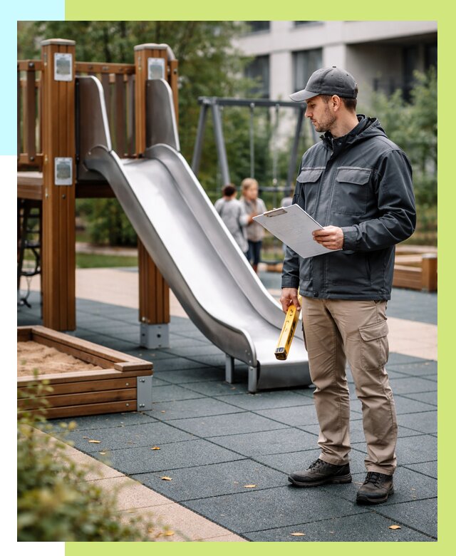 Сертификация детских площадок в Серпухове от 25403 р. | Алешин-Срп