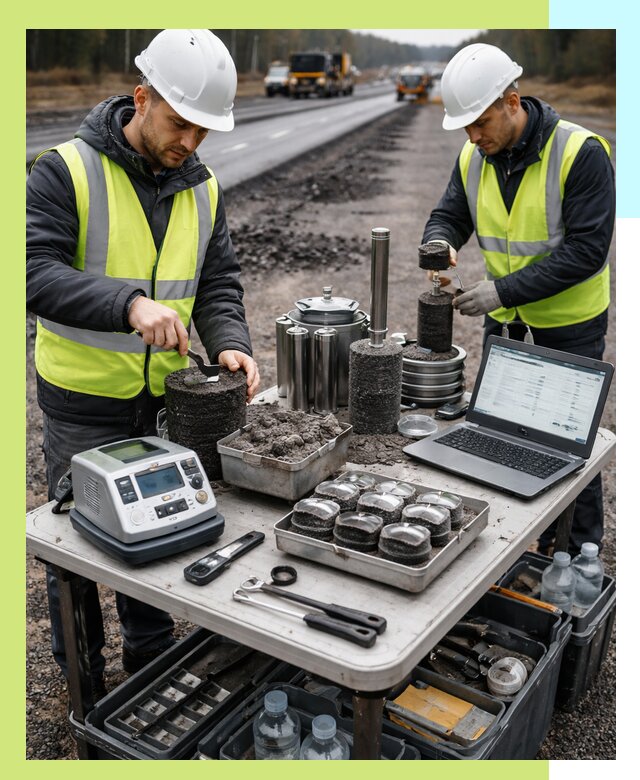 Сертификация асфальта: испытания и подтверждение в Серпухове