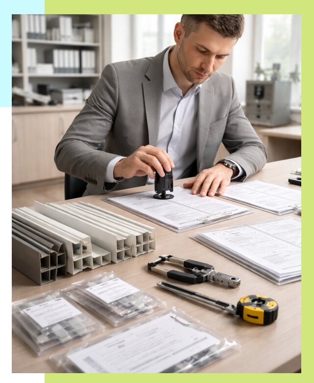 Сертификация ПВХ продукции в Серпухове от 8637 р., Алешин-Срп