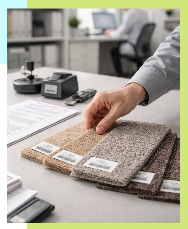 Сертификация ковролина в Серпухове от 15242 р., Алешин-Срп