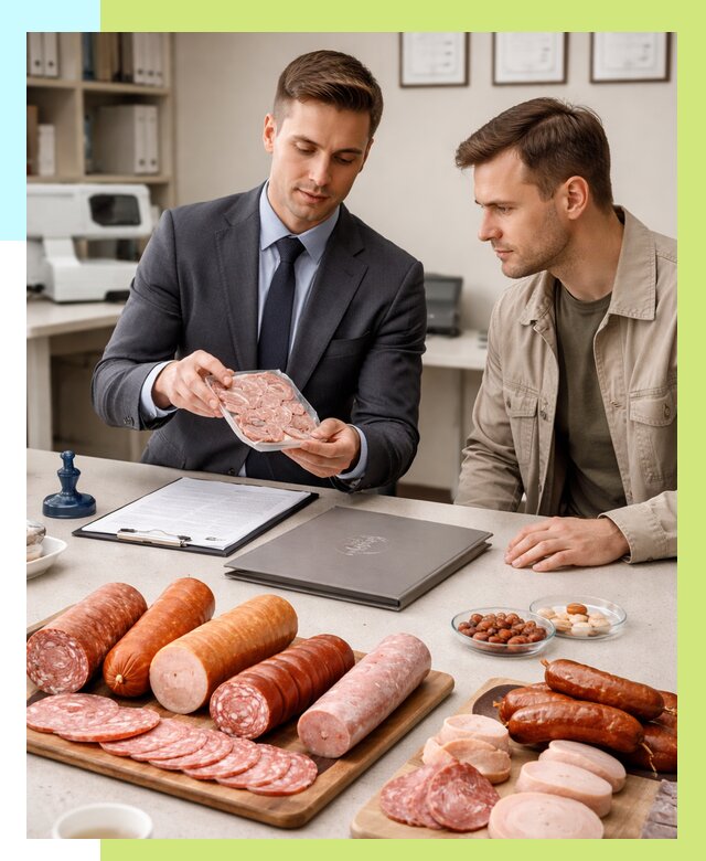 Сертификация колбасных изделий в Серпухове от 7621 р. | Алешин-Срп