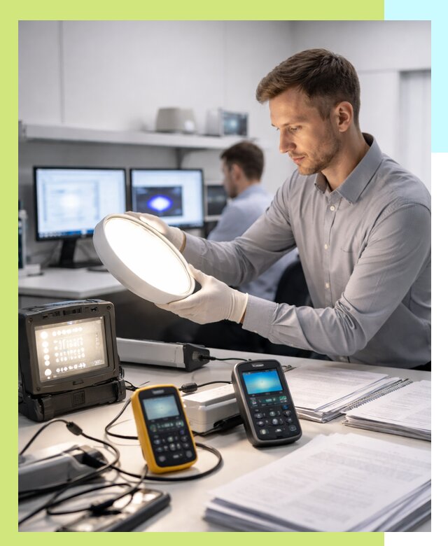 Сертификация светильников в Серпухове: испытания и оформление