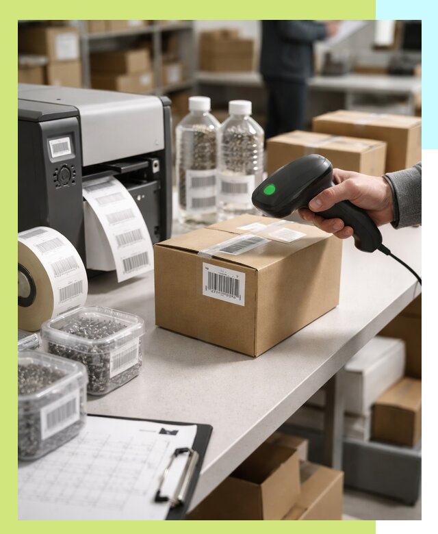 Штрихкодирование продукции и маркировка для продажи в Серпухове