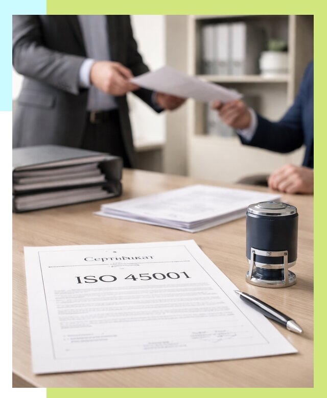 Сертификат ISO 45001 в Серпухове под ключ от 45725 р. | Алешин-Срп